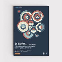 Cartel ganador de la 52 edición del Concurso Internacional de Fuegos Artificiales.. Art Direction, Design, Graphic Design, and Traditional illustration project by TGA - 08.01.2015