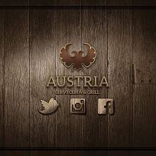 Austria - Cerveceria & Grill. Un progetto di Br, ing, Br, identit, Direzione artistica e Graphic design di Carlos Alberto Armoa Torres - 16.09.2015