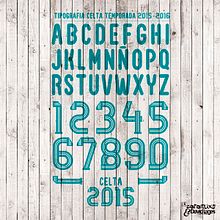 Diseño de tipografia Celta de Vigo temporadas 2013-2014, 2014-2015 y 2015-2016. Calligraph, and Graphic Design project by david lages - 09.16.2015