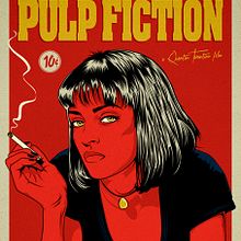 Pulp Fiction . Ilustrație tradițională de Alex G. - 09.17.2015