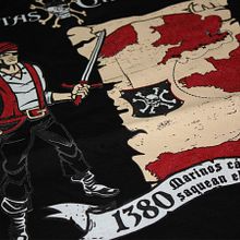 Camisetas PIRATAS DEL CANTÁBRICO. Un proyecto de Diseño gráfico, Ilustración tradicional, Marketing y Serigrafía de JOSÉ MANUEL PASTRANA MARTÍNEZ - 12.08.2011