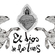 Banner publicitario para el Dios de los Tres. Traditional illustration project by Javier Navarro Romero - 09.22.2015