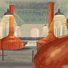 Beer Institute. Traditional illustration project by David Pocull - 09.22.2015