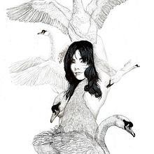 Ilustración para Björk  . Graphic Design, and Traditional illustration project by Javier Navarro Romero - 09.22.2015