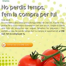 One Clic, tu supermercado online. Un proyecto de Desarrollo Web y Diseño de Joana Millán Marcoval - 09.05.2015