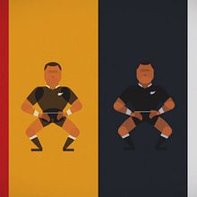 All Blacks Haka. Un projet de Animation et Illustration traditionnelle de Sergiopop - 23.09.2015