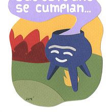Felicitación navideña. Colagem e Ilustração tradicional projeto de Pablo Burgueño - 23.09.2015