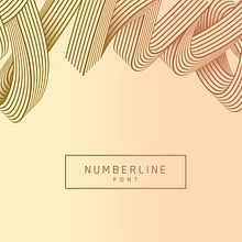 Numberline Font. Art Direction, Traditional illustration, T, and pograph project by Dario Trapasso - 09.27.2015