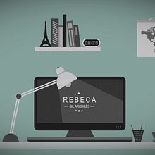 2D motion office. Animation, Motion Graphics, and Video project by Rebeca G. A - 09.27.2015