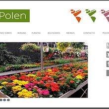 Web para viveros Polen. Web Design projeto de Nuria Fenollar - 28.09.2015