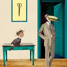 Tucan y Hombre / Collage Ein Projekt aus dem Bereich Collage und Traditionelle Illustration von Paco Campos Pérez - 29.09.2015