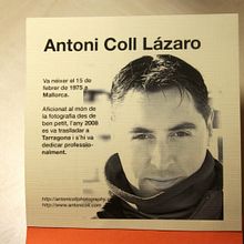 Catalogo Antoni Coll Fotografia. Editorial Design, and Photograph project by Gemma Guasch Sanabra - 09.30.2015