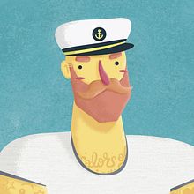 Sailor Jack. Character Design, and Traditional illustration project by Mario Fernández García-Pulgar - 09.30.2015
