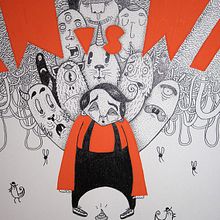 Man vs Wild: The Mind Of Society. Fine Arts, Character Design, and Traditional illustration project by Mickael Brana - 10.04.2015
