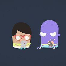 Scary Day. Animation, Character Design, Motion Graphics, Music, and Video project by Andreé Chujutally Mejía - 10.05.2015
