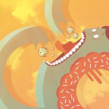 The Incredible Donut. Comic, Character Design, and Traditional illustration project by Manu Berjillos - 10.06.2015