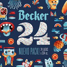 PACK 24 CERVEZA BECKER. Br, ing, Identit, Design, Character Design, Product Design, Traditional illustration, Packaging, Advertising, and Video project by Juan Díaz-Faes - 10.06.2015