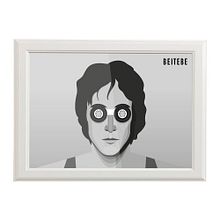 John Lennon. Graphic Design, and Traditional illustration project by beitebe - 10.09.2015