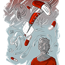El sueño de un drogadicto. Traditional illustration project by Carol Sánchez González - 10.10.2015