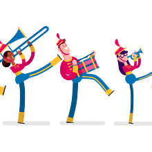 'La banda' (Parapachín). Un proyecto de Animación, Educación y Motion Graphics de Moncho Massé - 12.10.2015