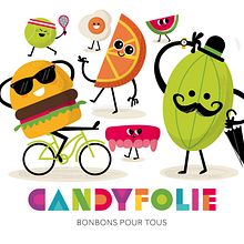 Candyfolie. Un proyecto de Br, ing e Identidad, Diseño, Diseño de personajes e Ilustración tradicional de Rebombo estudio - 13.10.2015