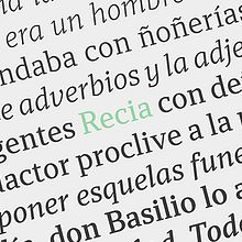 Recia. Graphic Design, T, and pograph project by Carlos de Toro - 10.13.2015
