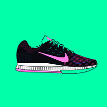 Nike Structure in color. Animation, and Traditional illustration project by Susana Fernández - 01.28.2016