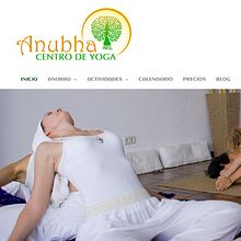Diseño web: www.anubha-centrodeyoga.com. Web Development, and Web Design project by Diseño web || Madrid, Sierra oeste - 10.14.2015