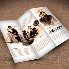 Trifold - Sherlock BBC Serie Ein Projekt aus dem Bereich Kunstleitung, Grafikdesign und TV von Brian Colquhoun - 15.10.2015