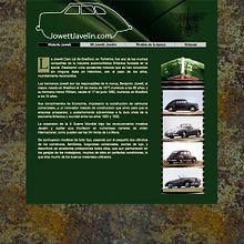 WEB Jowett Javelin. Web Design project by Moisés Escolà Martínez - 10.17.2005