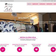 WEB Moda Gloria Vela. Web Design project by Moisés Escolà Martínez - 10.17.2014