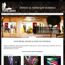 WEB Corte Moda. Web Design project by Moisés Escolà Martínez - 10.17.2014