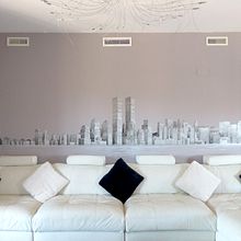 Mural "Skyline New York". Interior Architecture, Arts, Crafts, Fine Arts, Design, Interior Design, Traditional illustration, and Painting project by A Tu Arte - 10.17.2015