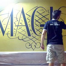 Pintura decorativa Magic Pub. Interior Architecture, Arts, Crafts, Fine Arts, Calligraph, Design, Interior Design, Traditional illustration, and Painting project by A Tu Arte - 10.17.2015