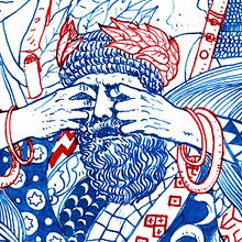 Two colors. Un projet de Beaux Arts et Illustration traditionnelle de Nicolás Castell - 18.10.2015
