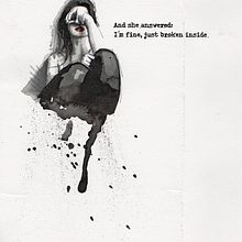 And she answered: I'm fine, just broken inside Ein Projekt aus dem Bereich Traditionelle Illustration von Mentiradeloro Esther Cuesta - 18.10.2015
