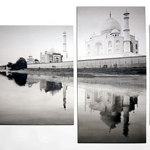 Tríptico "Taj Mahal". Fine Arts, and Painting project by A Tu Arte - 10.18.2015