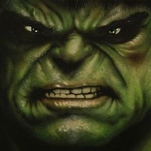 Lámina "Hulk". Fine Arts, Traditional illustration, and Painting project by A Tu Arte - 10.18.2015