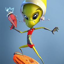 Alien. Un proyecto de 3D, Animación, Diseño de personajes y Escultura de Luis Arizaga - 18.10.2015