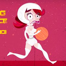 Sci-Fi Retro Running Animation. Un proyecto de Animación, Diseño de personajes y Motion Graphics de Jorge de Juan - 18.10.2015