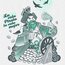 Spanish pirate. Un projet de Illustration traditionnelle de Javi Gil - 19.10.2015