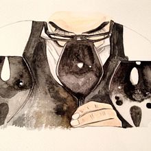 Acuarelas para un poemario sobre el vino:. . Un progetto di Belle arti, Direzione artistica, Illustrazione tradizionale e Pittura ad acquerello di Sarito, a secas. - 19.10.2015