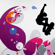 Murales pintados para Hanky Planet - Alquiler de espacios para fiestas- Madrid. Un proyecto de Bellas Artes, Br, ing e Identidad y Consultoría creativa de Emilio Prieto Ortiz - 20.10.2015