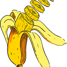 Banana. Een project van Traditionele illustratie van Yamina Pipolo - 18.10.2015