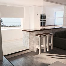 Propuesta para reforma  de apartamento en La Nogalera. Torremolinos. 3D, Architecture, Interior Architecture, Interior Design & IT project by U Pagoaga - 10.21.2015