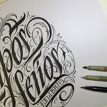 Mi Proyecto del curso Caligrafía para un Ex libris. Calligraph project by sergio ardura vazquez - 10.21.2015