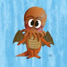 Cthulhu. Een project van Ontwerp van personages y Traditionele illustratie van David Pavón Benítez - 22.10.2015