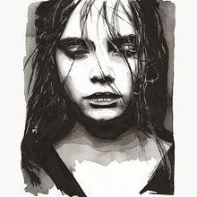 "Don't turn this all to ashes" (Portrait of cara delevingne) Ein Projekt aus dem Bereich Traditionelle Illustration von Mentiradeloro Esther Cuesta - 23.10.2015