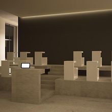 Espacio Multiusos . 3D, Arhitectură și Design interior de Sara Ribera - 10.24.2015