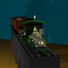 Tren 3D. Projekt z dziedziny 3D użytkownika Pilar Alfaro - 24.10.2015